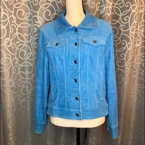 Bamboo Traders Corduroy Jacket Medium Blue